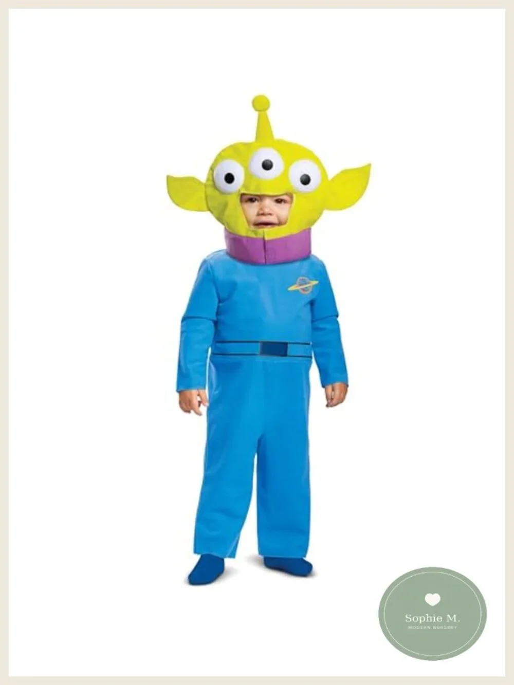 Infant Toy Store Alien Costume Jumpsuit with Headpiece Halloween